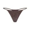 GLITTER SWIM STRING THONG | COCOA -SWIMwear Sale Store SKIMS SWIM SW THG 0112 COA
