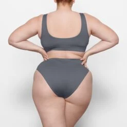 SWIM TANK BIKINI TOP | GUNMETAL -SWIMwear Sale Store SKIMS SWIM SW TNK 0743 MM GUN BK