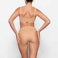 SWIM TANK BIKINI TOP | OCHRE -SWIMwear Sale Store SKIMS SWIM SW TNK 0743 MM OCH BK