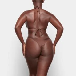 SWIM MICRO TRIANGLE TOP | COCOA -SWIMwear Sale Store SKIMS SWIM SW TRI 0146 TA COA 0014 BK