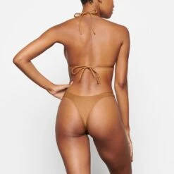 SWIM MICRO TRIANGLE TOP | ALMOND -SWIMwear Sale Store SKIMS SWIM SW TRI 0146 TD ALM 0025 BK