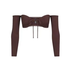 SWIM LONG SLEEVE BIKINI TOP | COCOA