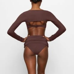SHAPING SWIM SHRUG | COCOA -SWIMwear Sale Store SKIMS SWIM TP SRG 2760 FB COA 0009 BK x2 c776c55f b8d8 49c1 9746 acbe41de3007
