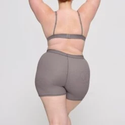 COTTON RIB BOXER | SMOKE -SWIMwear Sale Store SKIMS UNDERWEAR AP SHO 1390 HC SMK 0015 BK 3