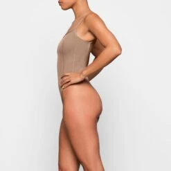 SHEER SCULPT THONG BODYSUIT | SIENNA -SWIMwear Sale Store SKIMSSHAPEWEAR SH LBT 0248 ZC SIE 0010
